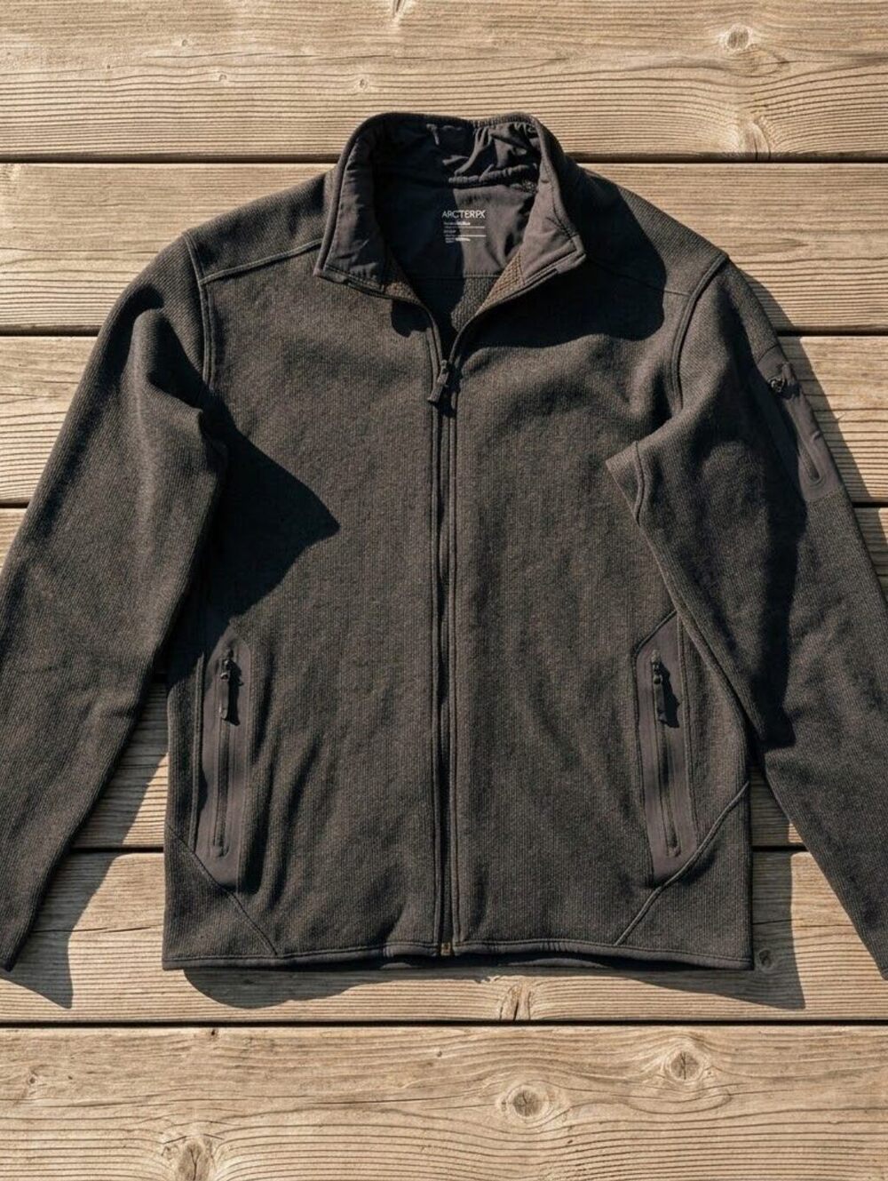 Arcteryx Covert Cardigan Full Zip Fleece Large Black Gorpcore Mountain Techwear